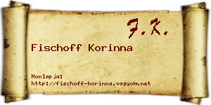 Fischoff Korinna névjegykártya